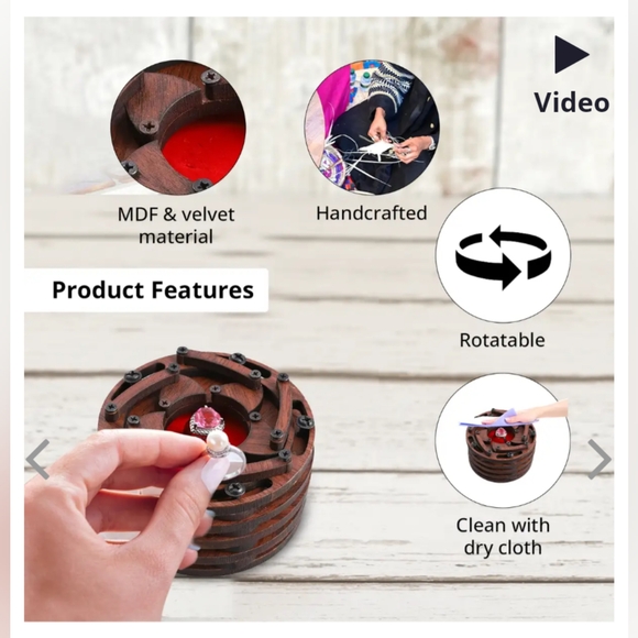 Three unique ring gift boxes, price each, NIB - Picture 5 of 10